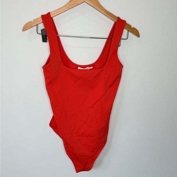 Good American Red/Orange Scuba Thong Tank Bodysuit (M) - Picture 2 of 7